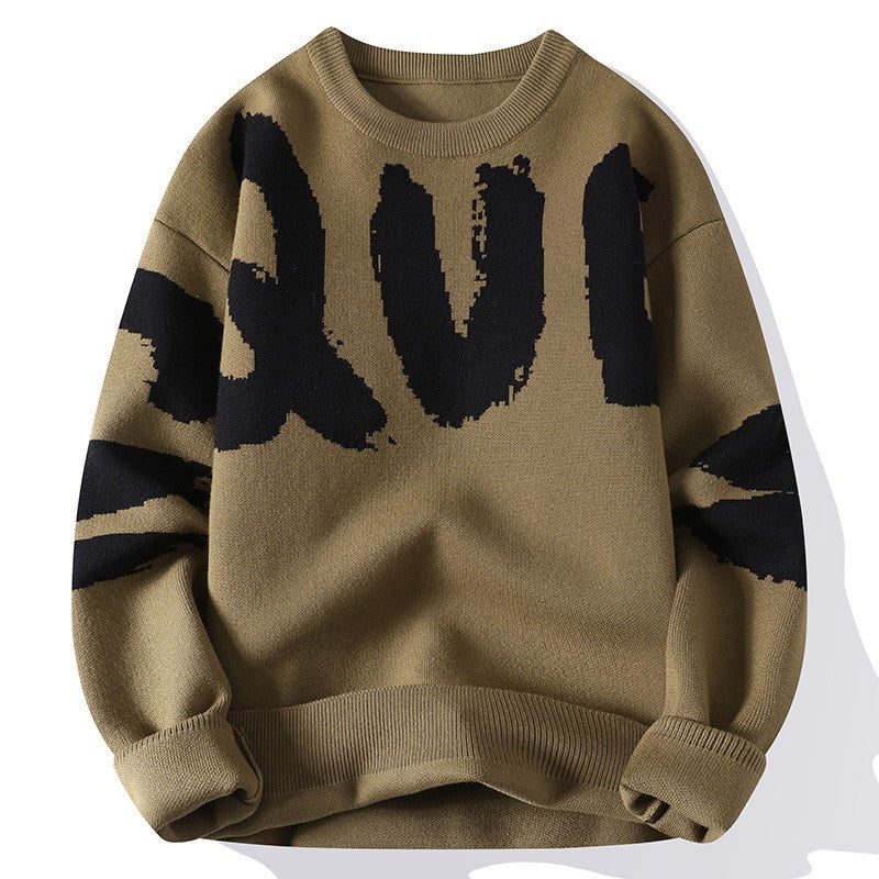 Crewneck Large Letter Knit