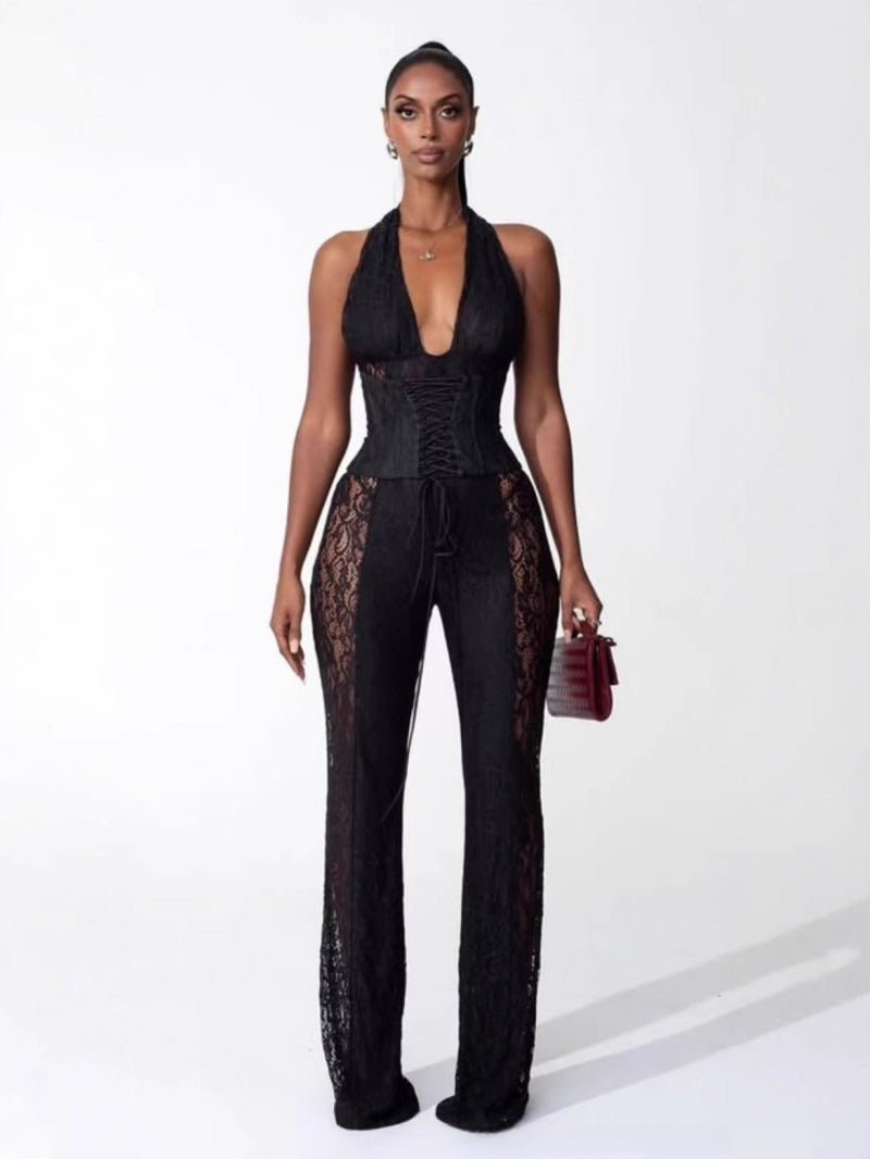 V-Neck Jumpsuit